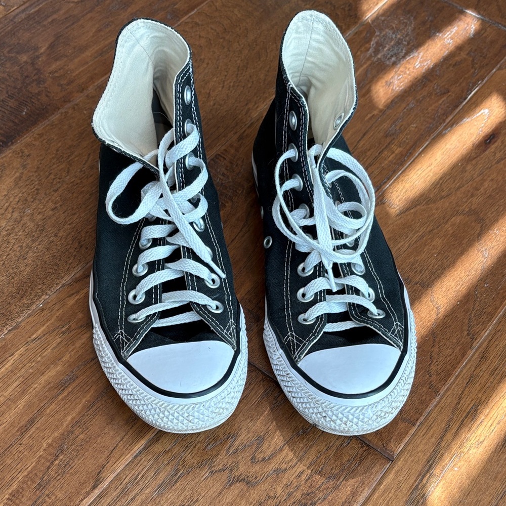 Converse Black and White High-Tops